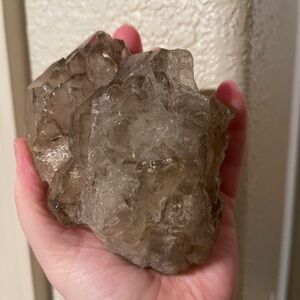 Smokey Quartz Natural Crystal Cluster also know as alligator quartz from Brazil
